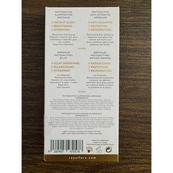 Royal Fern $160 Phytoactive Amoules Explorer Skincare Set New in Box Sealed - Picture 3 of 4